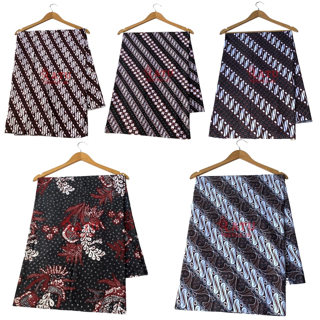 Kain Jarik Batik Hitam Putih Solo Katun Primisima Halus