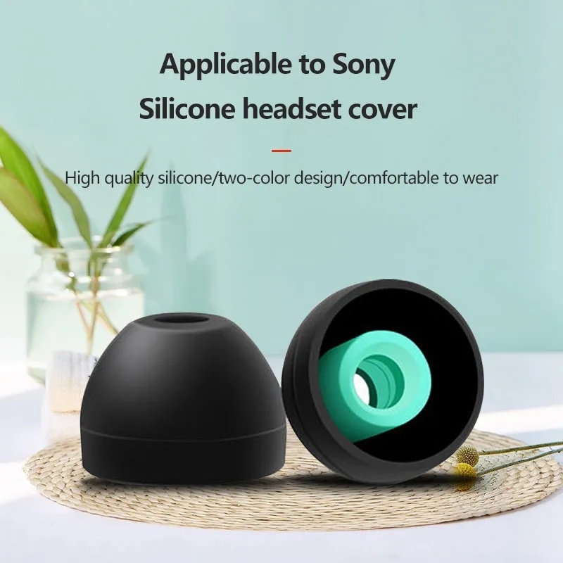 2pcs/pasang Penyumbat Telinga Silikon Lembut Yang Nyaman Untuk Headphone Sony/Eartip Pengecil Kebisingan Portabel Yang Dapat Diganti/Headset Bantalan Telinga Anti-drop