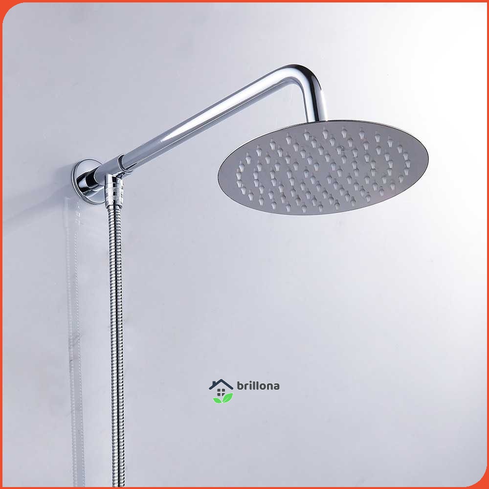 BATHE PROJECT Kepala Head Shower Mandi Rainfall Stainless Steel Round - Cosmo 200