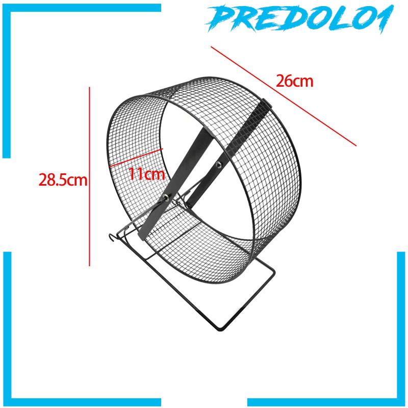 [Predolo1] Roda Latihan Lari Hamster Besi Marmut Jogging Wheel Black Wire Mesh