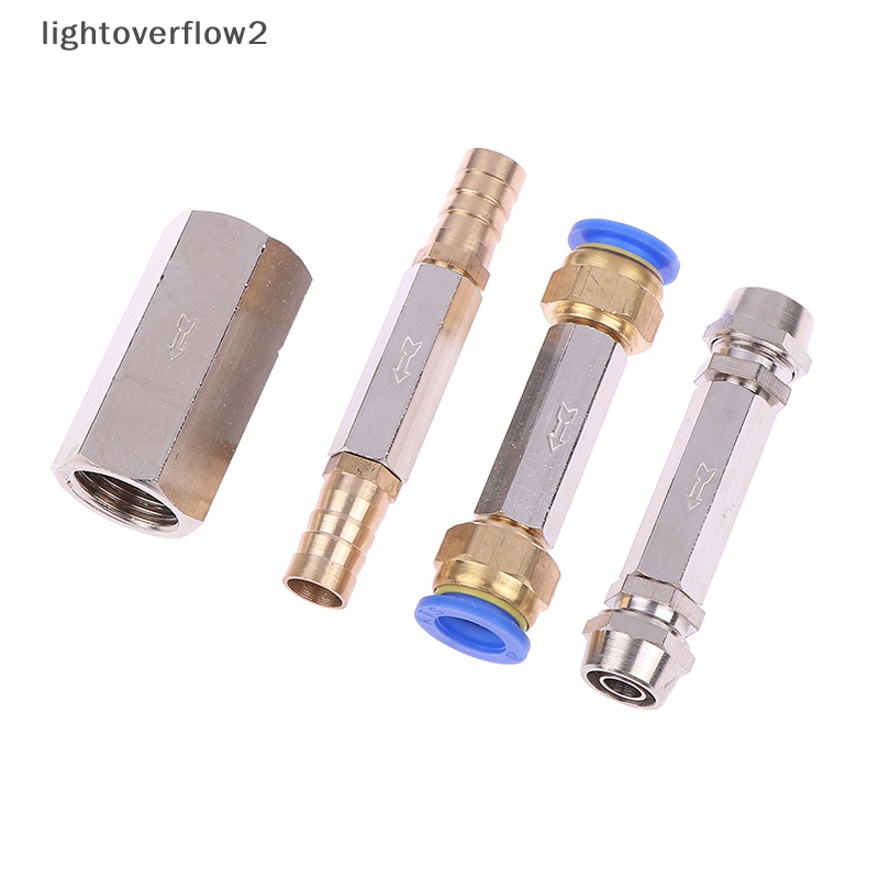 [lightoverflow2] Pneumatic Check Valve OD Selang One Way Valve Air Kompresor Pipa Fitg Adapter [ID]