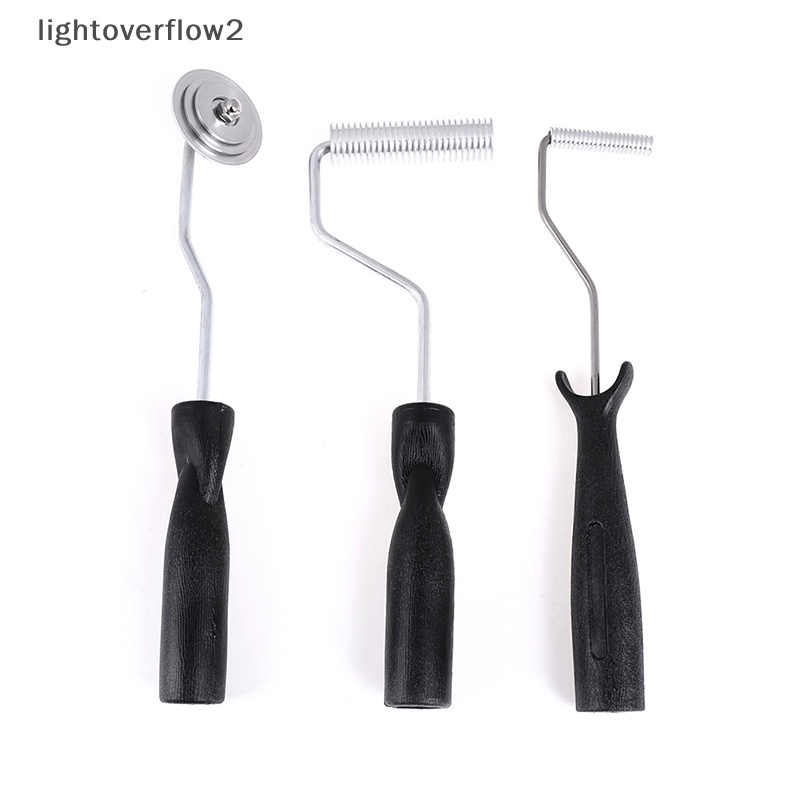 [lightoverflow2] 3pcs/set kit Rol laminag bubble paddle fiberglass Untuk resin Cetakan frp [ID]