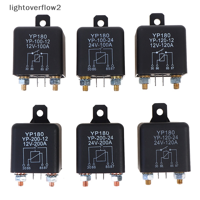 [lightoverflow2] Starg Relay 200A 100A 12V/24V Power Otomotif Heavy Current Start Relay [ID]