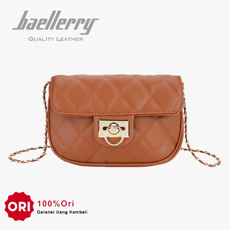 BAELLERRY N3248 Tas Selempang Wanita Bahan Kulit PU Leather Premium WATCHKITE WKOS