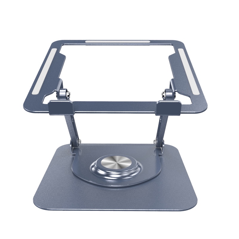 Multifungsi Aluminium Alloy Desktop Rotating Laptop Stand Penyimpanan Dapat Dilipat Stand Ponsel Tablet Stand 10-17 Inch Laptop Portable Foldable Laptop Stand