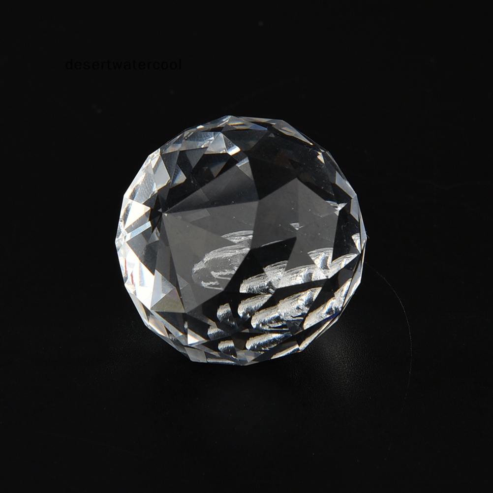 Deid 30x35mm Lampu Gantung Ball Drop Kristal Kaca Lampu Liontin Longgar Spacer Manik ST Martijn