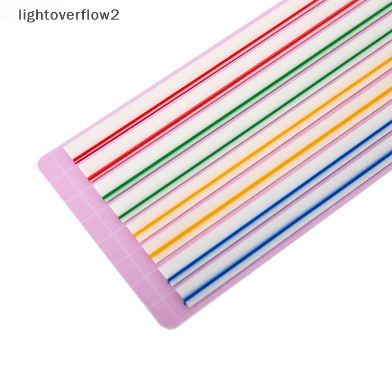 [lightoverflow2] 60pcs Macaroon Color Horizontal Line Stiker Transparan Neon Indeks Tab Bendera Sticky Note Stationery Anak Hadiah Perlengkapan Kantor Sekolah [ID]