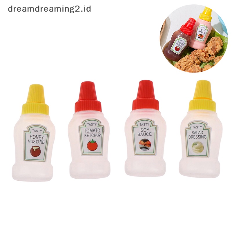 (drea) Botol Minyak Saus Saos Kecil Mini Portable Kuah Tomat Salad Dressing//