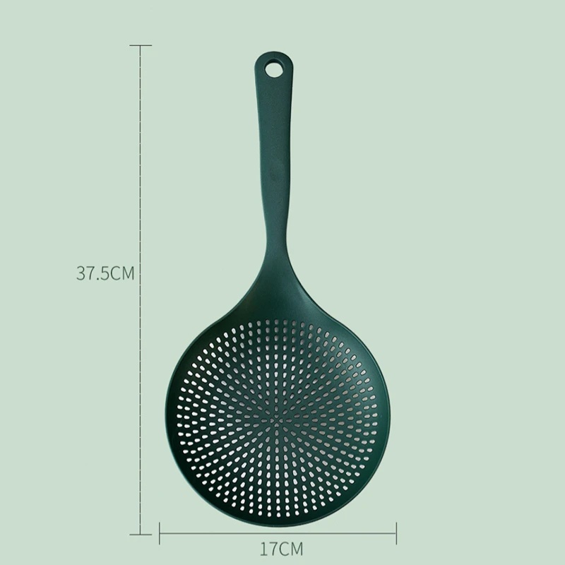 Plastik PP Rumah Tangga Tahan Suhu Tinggi Colander Besar/Dapur Gagang Panjang Non-slip Draining Spoon/Mie Telur Sayur Penyaring Sendok Alat Masak Dapur