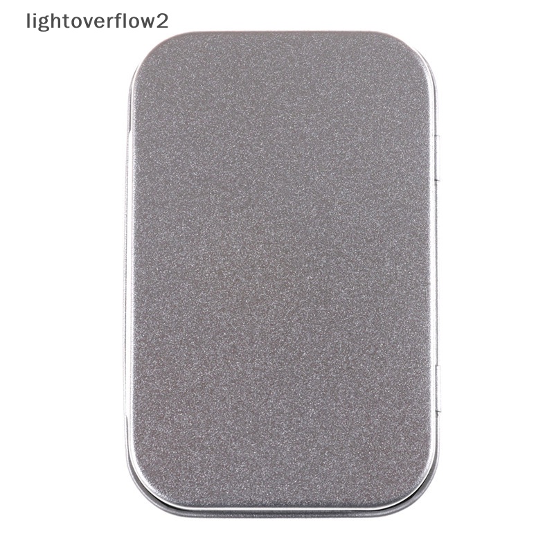 [lightoverflow2] 95 * 60 * 20mm Metal Tin Flip Storage Box Case Organizer Untuk Kunci Permen Koin [ID]