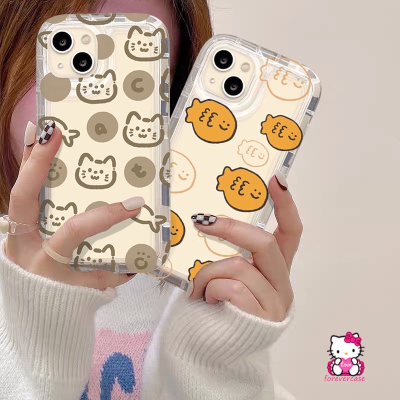 Case Kucing Ikan Kartun Lucu Untuk Oppo A17K A77s A17 A77 A55 A95 A74 A57 A96 A31 A7 A92 A1K A53 A5s A76 A54 A16s A16K A12E A52 A15 A12 A16 A5 A9 A3s Reno 4F 5airbag Lovers Lembut Sarung