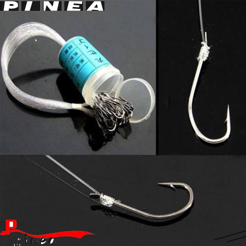 Nanas 50 /40 /30/25PCS Pengait Pancing Dengan Garis Carp Tied Bait Roll Feeder Carbon Steel