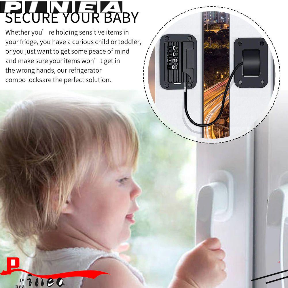 Pineapple Window Safety Lock Jendela Pengaman Anak Kunci Lemari Password Digital