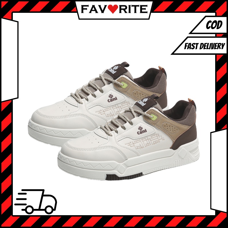 Favorite &quot;Free Box&quot; (Size 40 - 44) Sepatu Pria Sneakers Ankle Low Kasual Trendy Import 8113