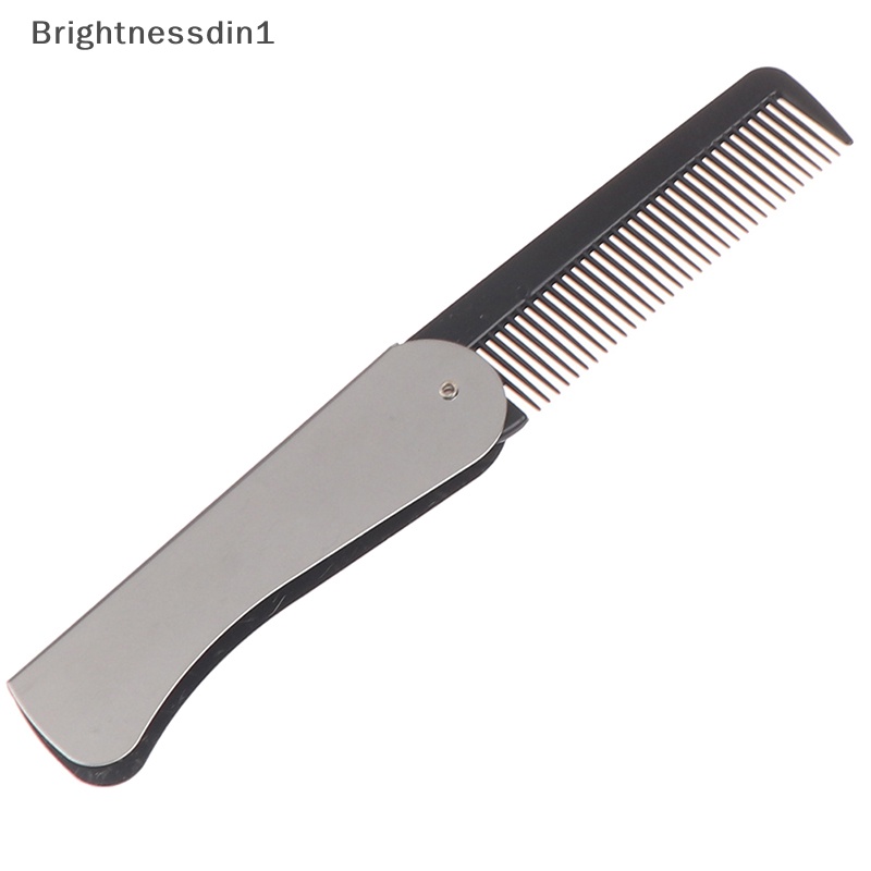 [Brightnessdin1] Sikat Sisir Rambut Portable Foldable Massage Hair Comb Alat Penata Rambut Lipat Butik