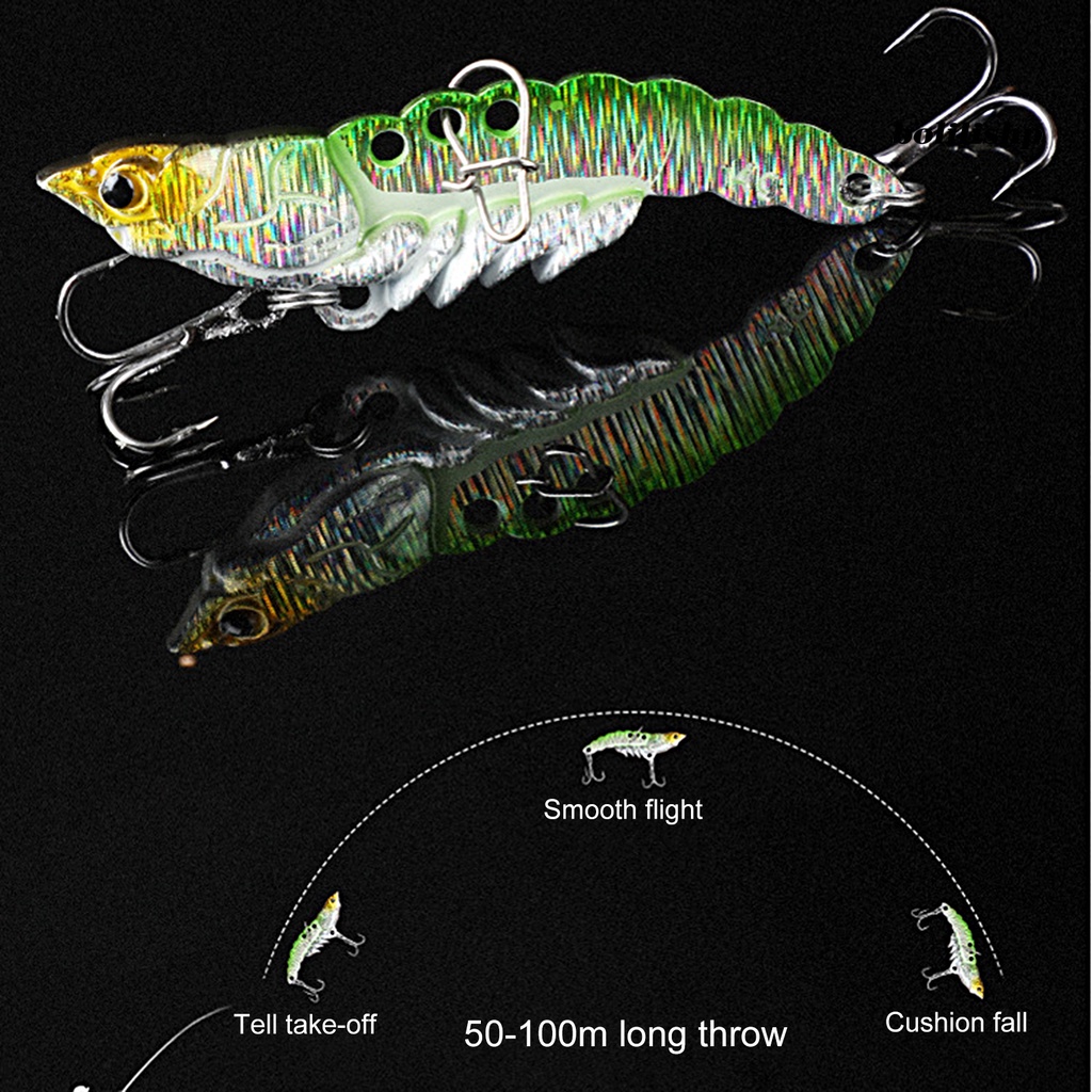 Bo-bionic Umpan Desain Simulasi Stroke Goyang Warna Cerah Penampilan Realistis Kait Tajam Meningkatkan Laju Ikan Getaran Reusable Umpan Pancing Buatan Untuk Memancing