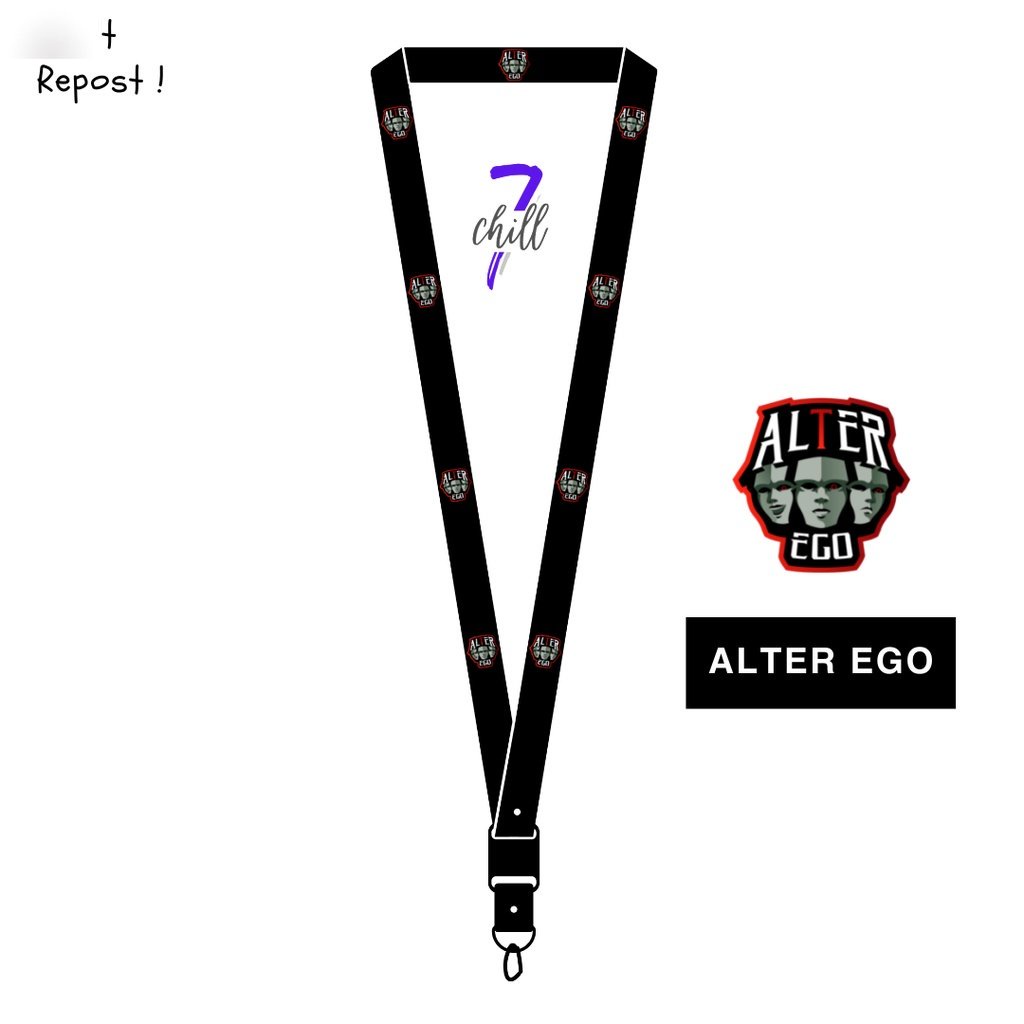 

Lanyard ESport Alter Ego ID Card Custom Lucu Tali Gantungan Pods Name Tag Kartu Nama