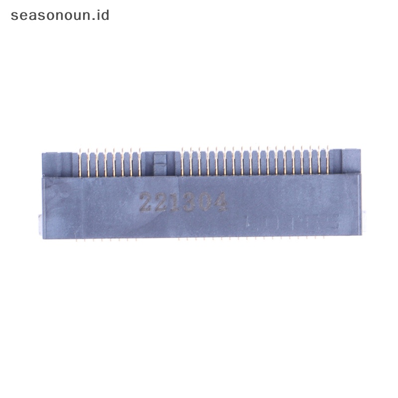 Seasonoun 1Pc Konektor MINI PCIE Msata PCI-E Socket Slot 52P Card Holder Tinggi 4.0MM.