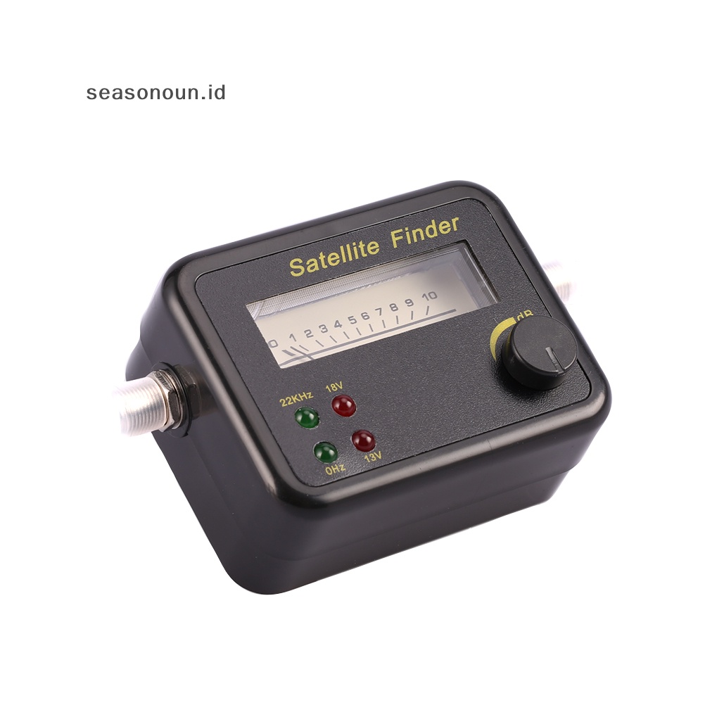 Seasonoun Plastik Hitam Mini Digital LCD Display Pencari Sinyal Satelit Meter Tester.