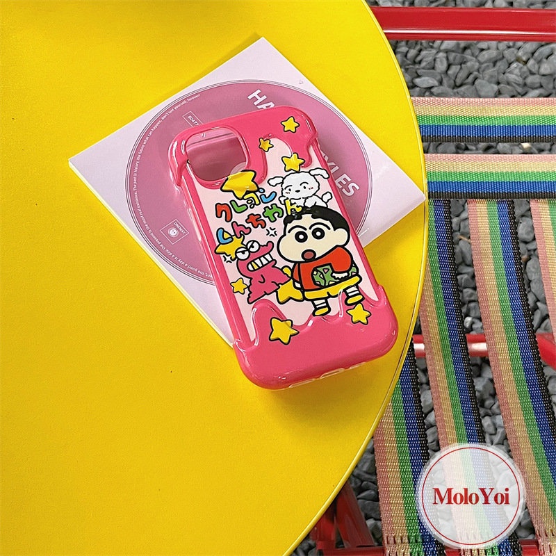 Casing Pochacco Kuromi Hello Kitty Kartun Crayon Shin-chan Lucu Kompatibel Untuk IPhone 7Plus XR XS X Max 8Plus 11 14 12 13 Pro Max 8 7 Plus SE 2020 Korean 3D Ice Cream Soft Cover