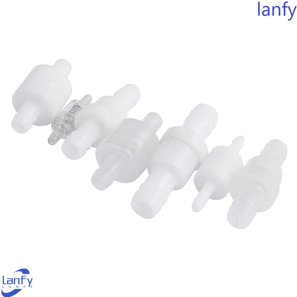 Lanfy Check Valve Translucency Tahan Lama 4mm/6mm/8mm/12mm Putih Untuk Air Gas Untuk Katup Cairan Udara Bahan Bakar