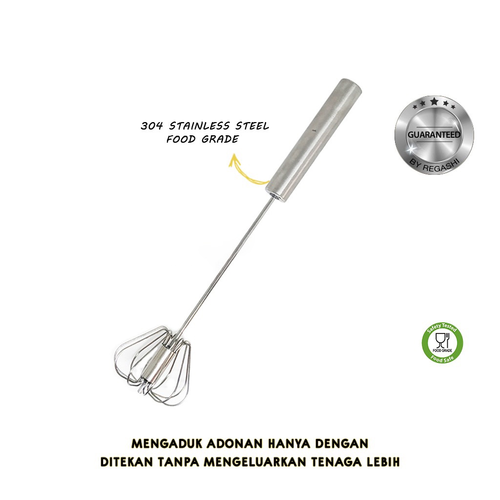 (Pengiriman cepat, dikirim dari Jakarta)Pengocok Telur Better Beater | Kocokan Telur Otomatis Stainless | Mixer