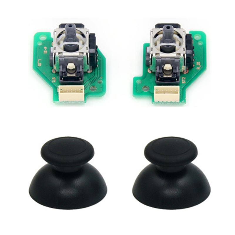 Cre Modul Sensor Perbaikan Jempol Joystick 3D Kanan Kiri Analog Part Pengganti WiiU Gamepad Controller Aksesoris