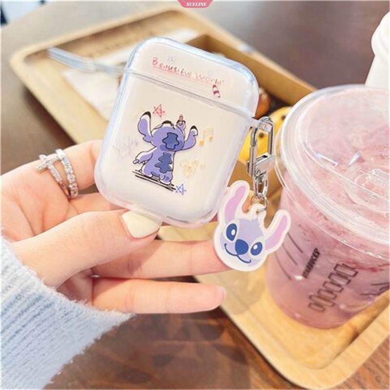 Sanrio Kuromi Airpods1/2Tingkatan Headphone Pelindung case Bluetooth Headphone cover Generasi Silikon Bening [ZXL]