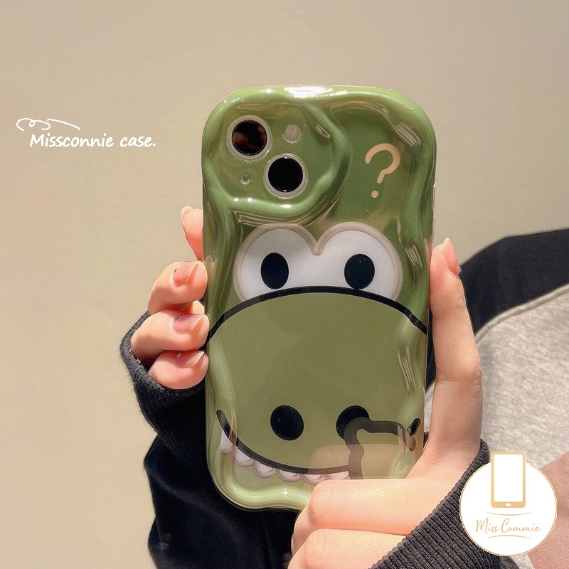 Casing Kartun Dinosaurus Kecil Untuk Redmi 9C 9T 10 9 9A 10C A1 A2 10A 9C NFC Note9 8 10 11 10s 11s 10Pro 10 Pro Max Plus POCO M3 3D Wavy Curved Edge Glossy Cute Strawberry Bear Cover