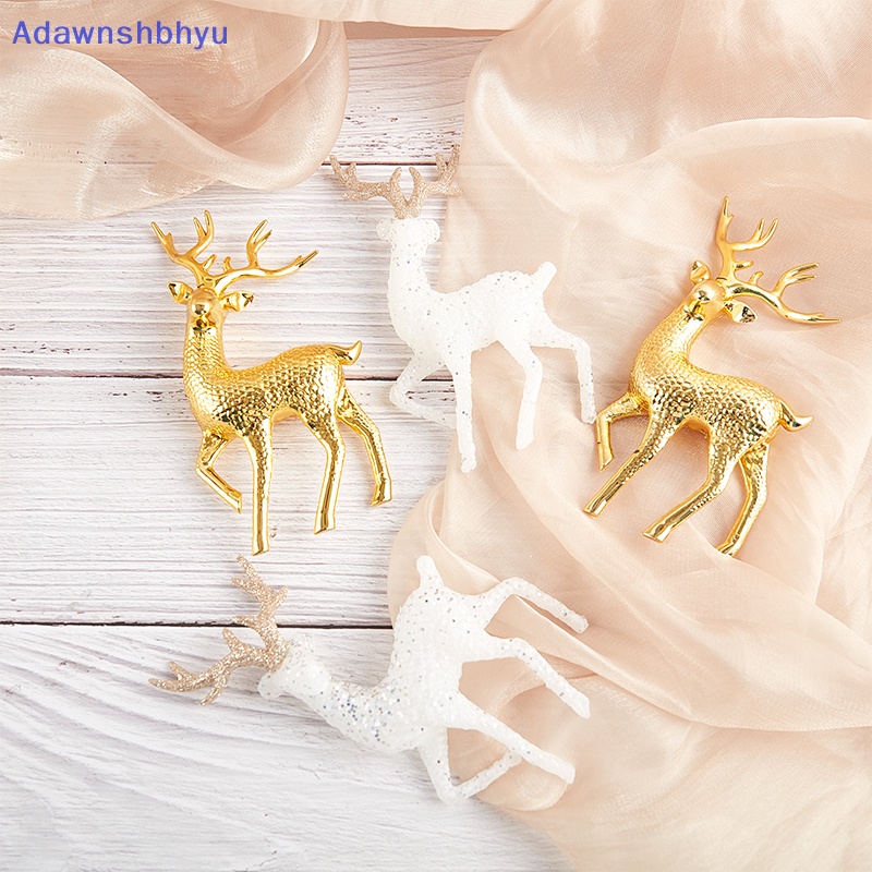 Adhyu Natal Kristal Rusa Putih Flash Cake Dessert Decor Forest Elk Kids Merry ID