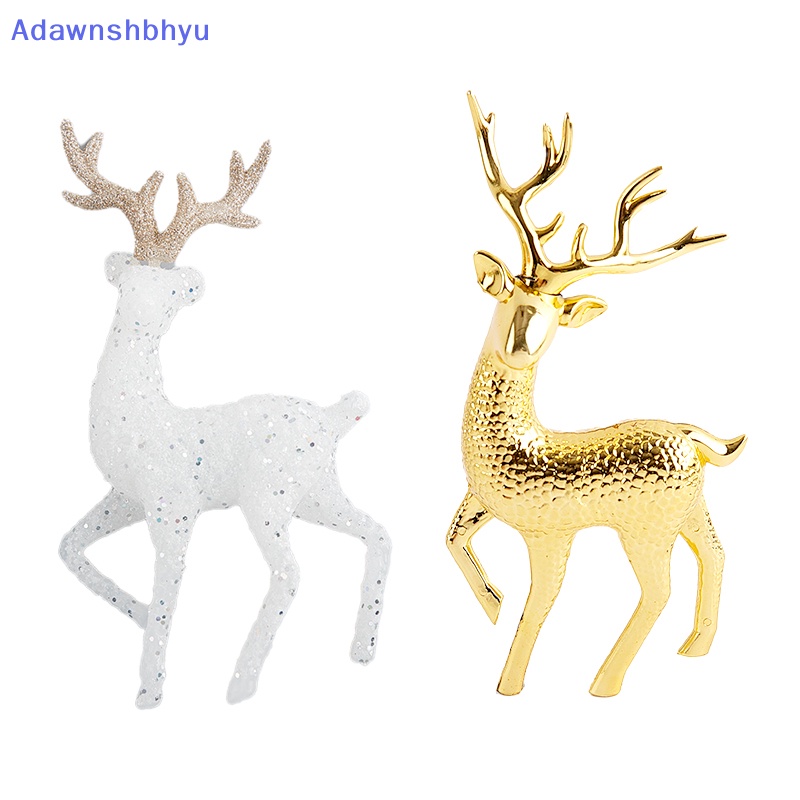 Adhyu Natal Kristal Rusa Putih Flash Cake Dessert Decor Forest Elk Kids Merry ID