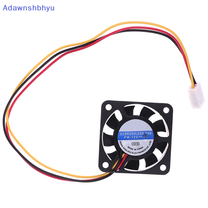 Adhyu 1Pc 401040mm 40 * 40 * 10kipas Pendingin 12V 0.8W 0.06A 3Pin Pendingin Heatsink Mini Fan ID