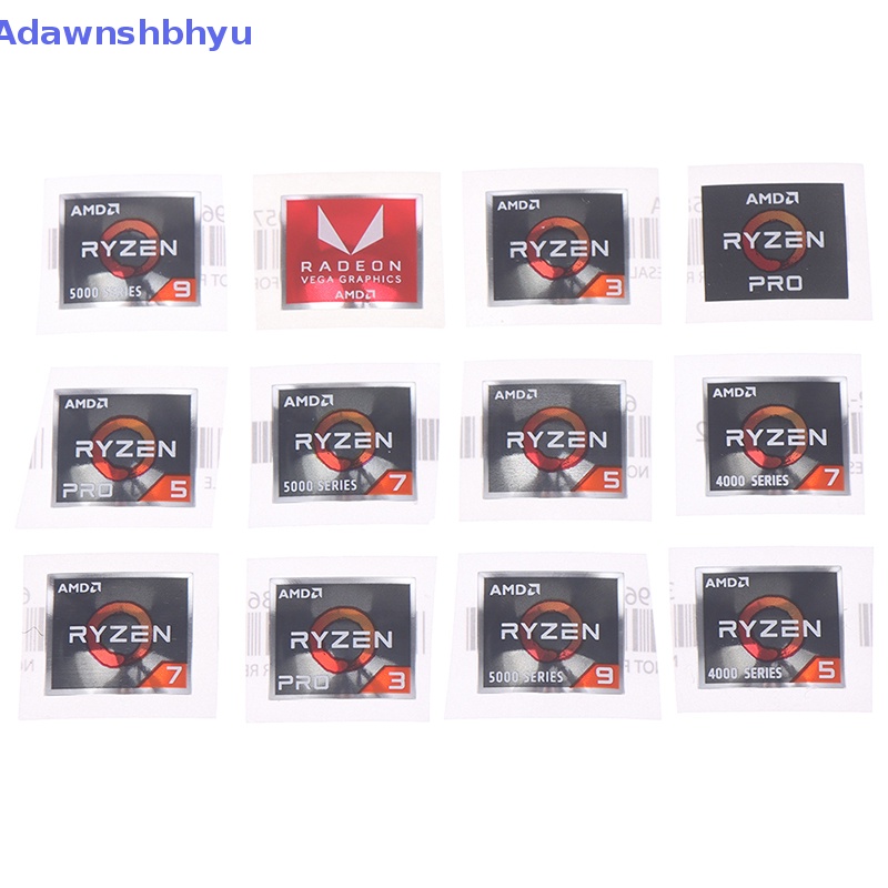 Adhyu AMD Processor Series Sticker ATHLON Ryzen R 3 5 7 Logo Generasi PRO7 Label ID