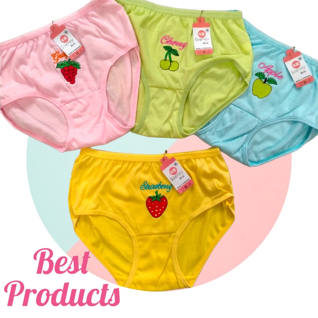 CD Celana Dalam Buah Segar Anak Perempuan Laki-laki  Cangcut Fruit Anak Unisex
