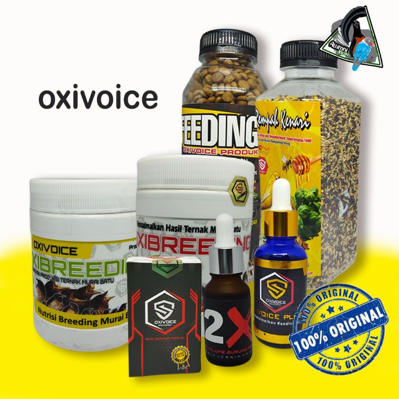 JUAL OXIVOICE PLUS ENERGY X2 2X OXIBIRD SUPLEMEN PENGGACOR PAKAN  LOLOHAN ANAKAN PIYIK BURUNG MURAI