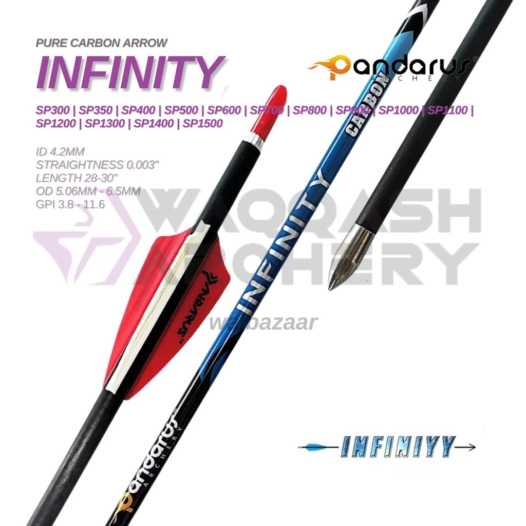 PANDARUS INFINITY Carbon Arrow ID 4.2mm straightness 0.003