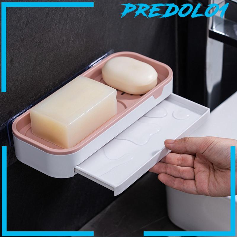 [Predolo1] Soap Holder Self Draining Tempat Sabun Tempel Dinding Untuk Kamar Mandi Shower Hotel