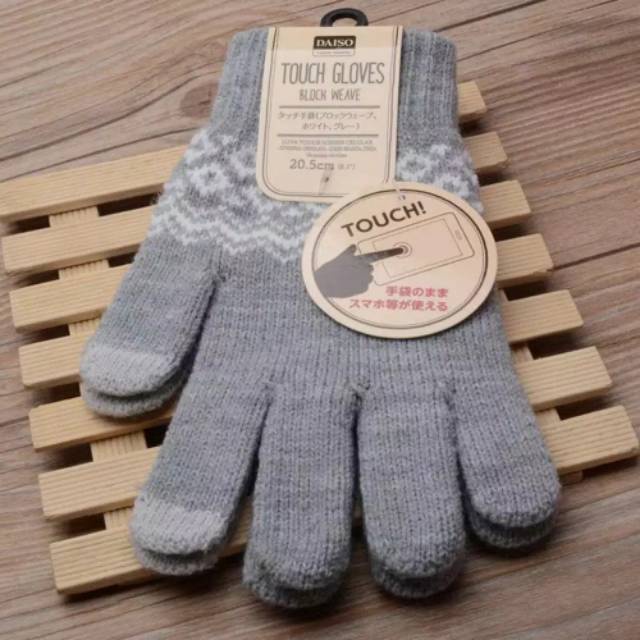 WINTER KNIT GLOVES TOUCH SCREEN UNISEX MAN WOMAN SARUNG TANGAN SALUR MUSIM DINGIN