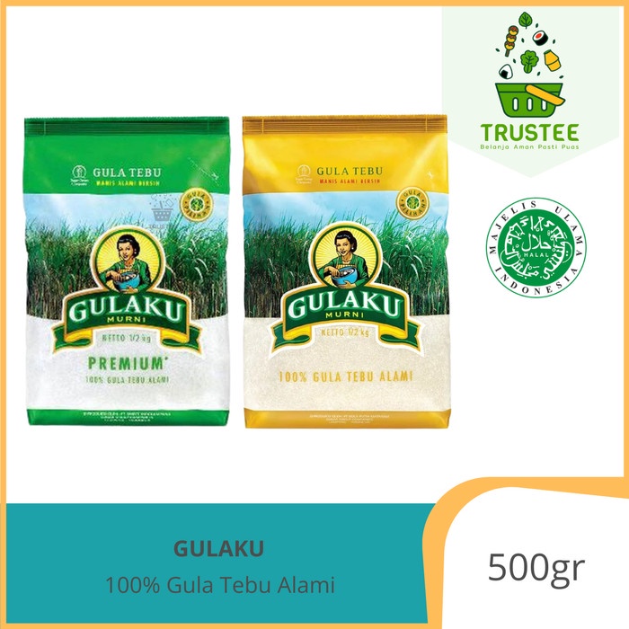 GULAKU Gula Pasir Premium Sugar 500gr Tebu Murni Kristal Alami