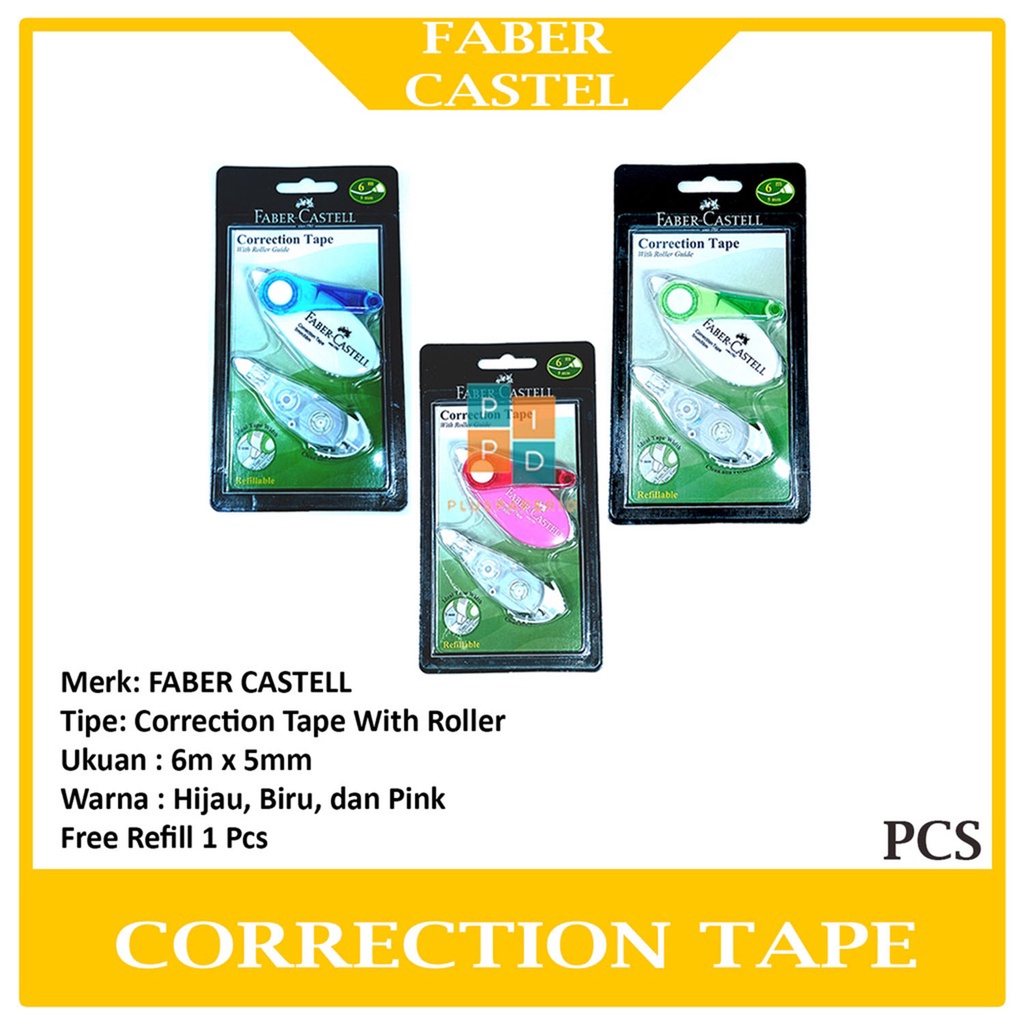 

FABER CASTELL Tipe X Kertas SR-506 Correction Tape - Per Pcs