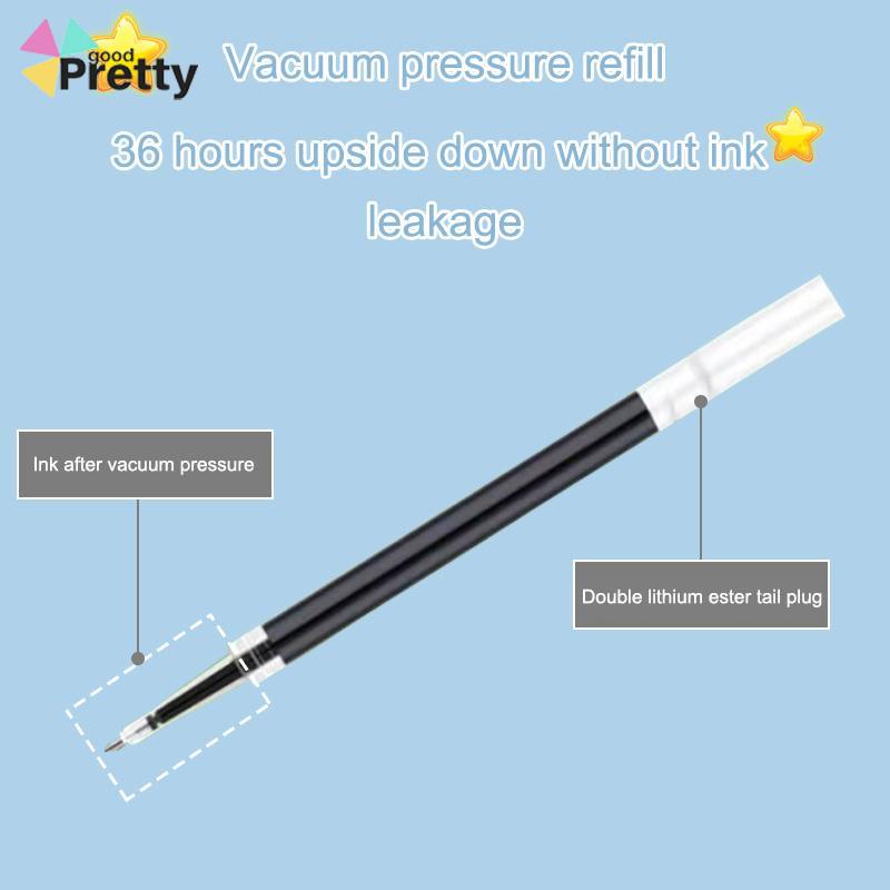 Pulpen Tinta Gel Hitam 0.5mm Retractable Portable Untuk Pelajar - PD