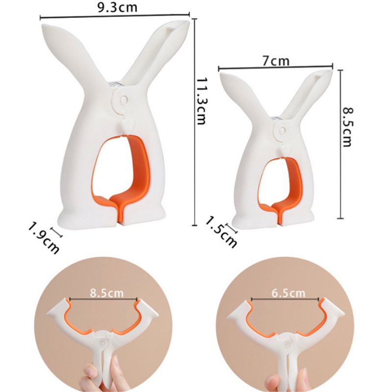 Balkon Multifungsi Lucu Telinga Kelinci Penahan Klip Tahan Angin