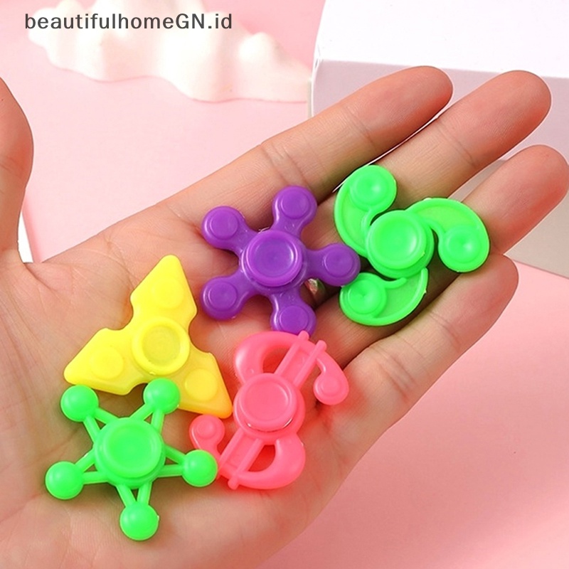 {Cantik} 5 Pcs 4 cm Mini Fidget Spinner Anti Stres Mainan Lucu Jari Gyroscope Mainan Anak Pesta Ulang Tahun Nikmat Hadiah~