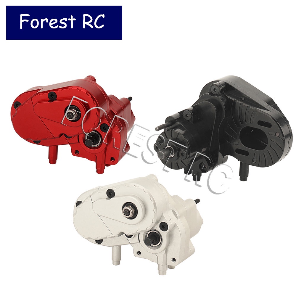CNC Complete Gearbox Dig Transmission Box Dig Gear for 1/10 RC Crawler Axial SCX10 II AXI03004 Capra
