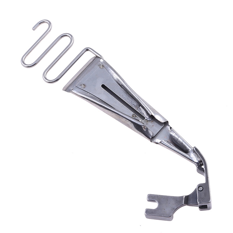 Mesin Jahit Industri Tabung Tarik Mobil Datar Presser Foot Suspender Shoulder Strap Trousers Straps Pembungkus Tepi Lipat