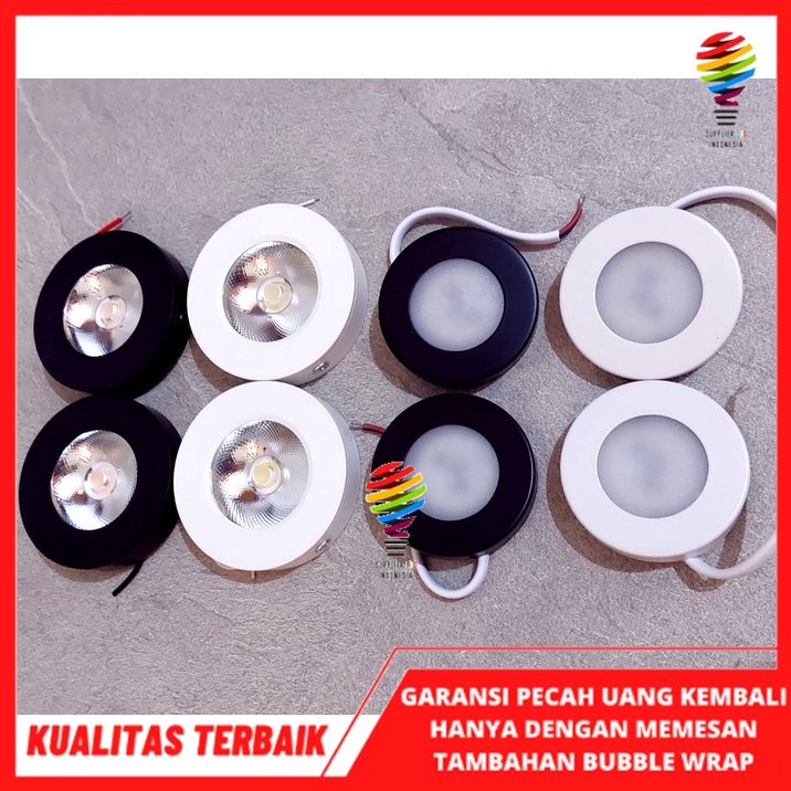 LAMPU DOWNLIGHT OUTBOW MINI 3W / 5W / 3WATT / 5WATT HITAM PUTIH SLIM TEMPEL LEMARI PLAFON CEILING