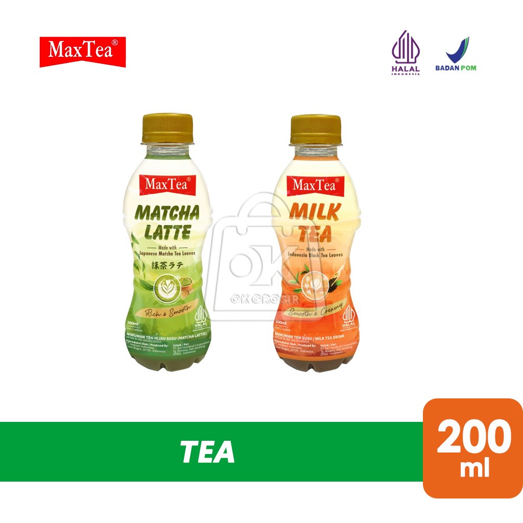 

Teh Maxtea Matcha Latte / Milk Tea (Botol 200ml)