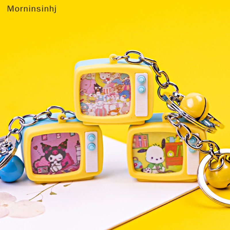 Mornin Gantungan Kunci Kartun Motif Sanrio Suara Led Emitg Luminous Key Chain Mainan Simulasi Tv Hadiah id