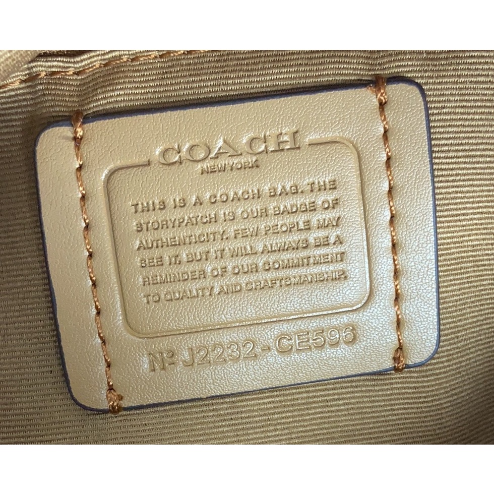 Coach Backpack With Signature Canvas Detailed And Coach stamp