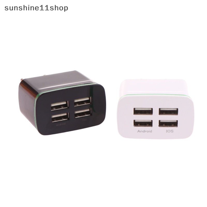 Sho USB Charger 4port Portable Fast USB Charging Universal Travel Adaptor N